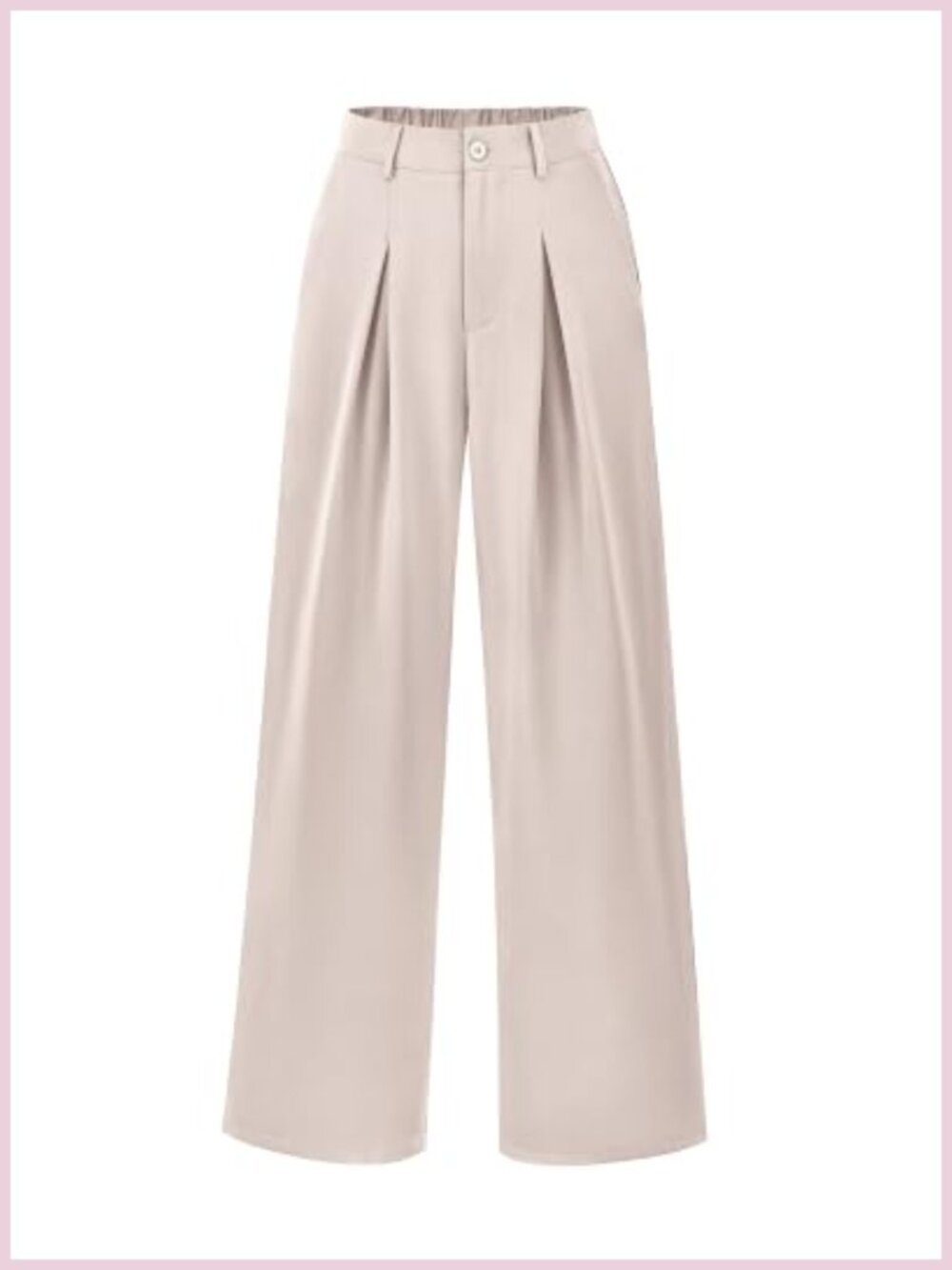Women's Wide Leg High Waisted Palazzo Dress Pants Business Casual Pull On